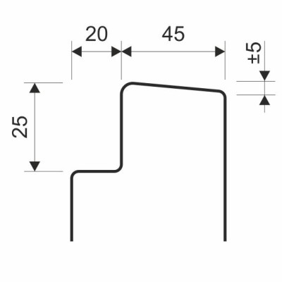 Upevňovací lišta pro EPS žlábek - šíře 150 mm, 2 m EX