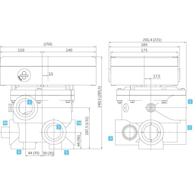 Badu OmniTronic, napojení 1 1/2"