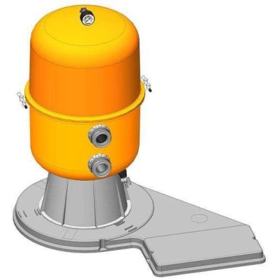 Filtrační zařízení - Dělený Kit 400, 6 m3/h, 230 V, 6-ti cest. boč. ventil, čerp. Preva 33